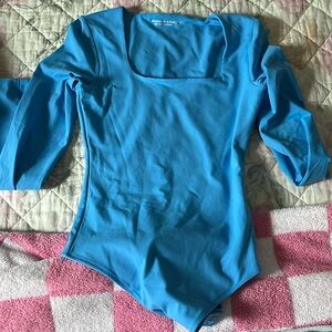 ABERCROMBIE SOFTA&F SQUARE NECK LONG SLEEVE BODY SUIT